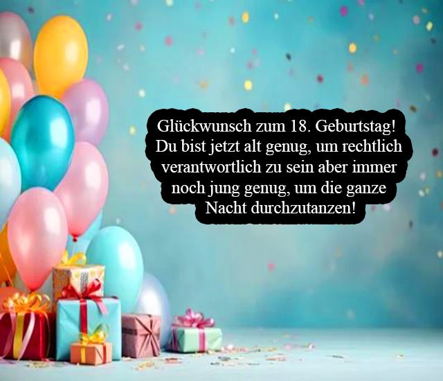 Alles Gute Zum 18 Geburtstag Lustig