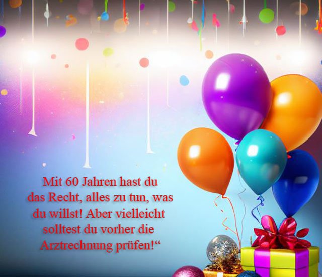 Alles Gute Zum 60 Geburtstag Lustig