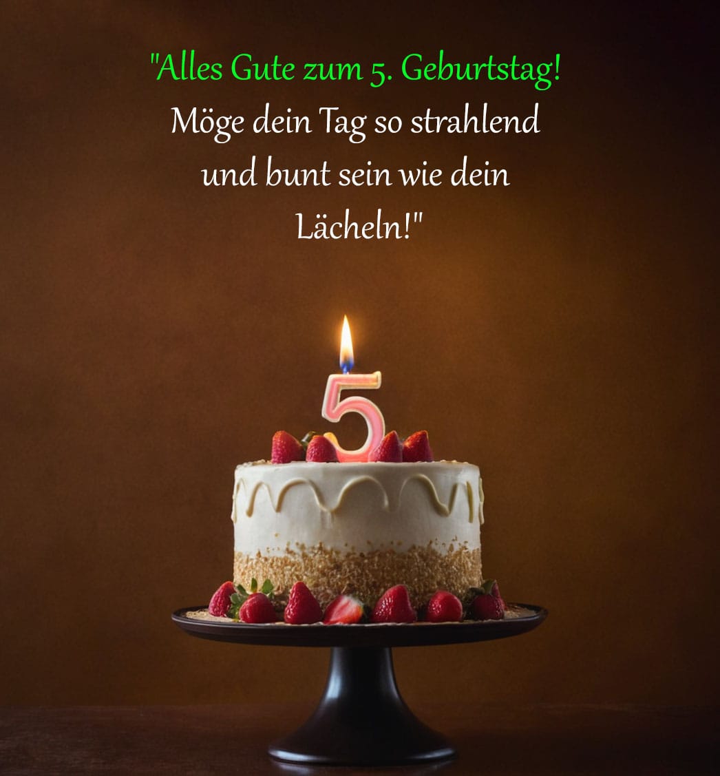 Sprüche Und Glückwünsche Zum 5. Geburtstag