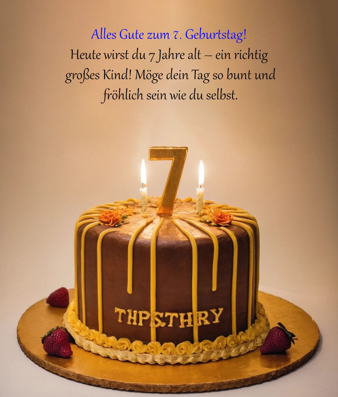 Sprüche und Glückwünsche zum 7. Geburtstag