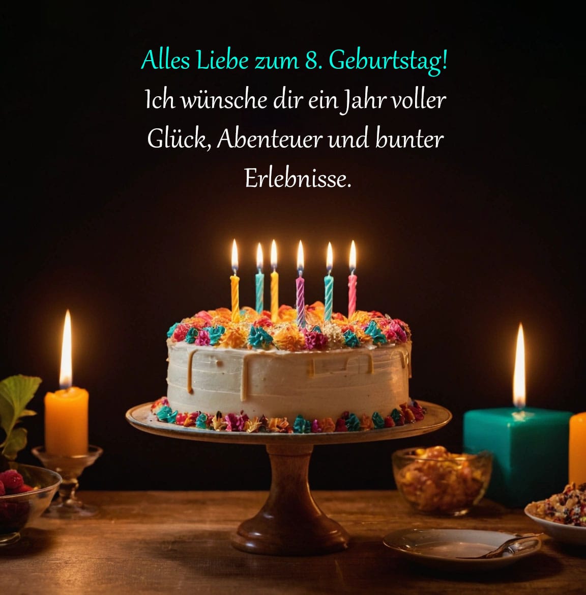 Sprüche und Glückwünsche zum 8. Geburtstag