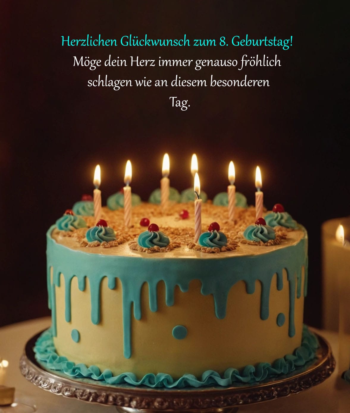 Sprüche und Glückwünsche zum 8. Geburtstag